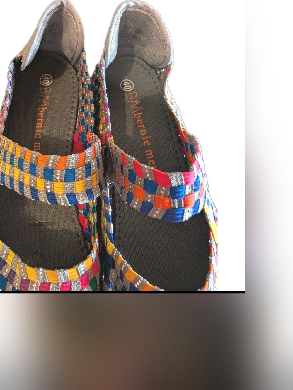 Bernie Mev Wedge Platform Mary Jane Women Size 40 / 9 Shoes Colorful Comfort NEW - Picture 3 of 6